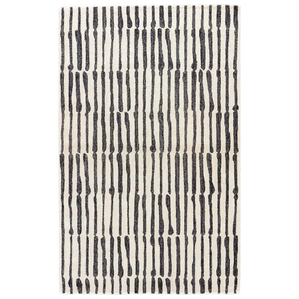 Jaipur Rugs Etho by Nikki Chu Tufted Saville Design Rectangle Rug, Fog - 5 x 8 ft. RUG134672